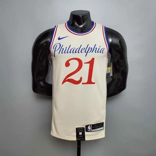 Camiseta Regata Philadelphia 76ers - Masculina - Bege