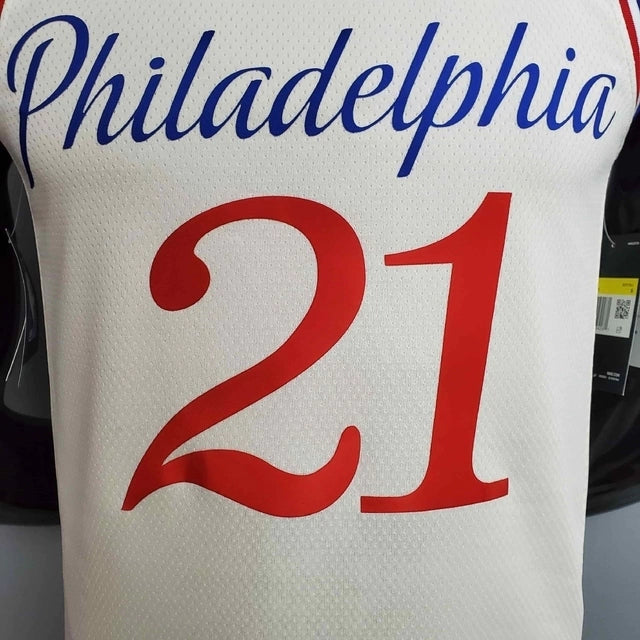 Camiseta Regata Philadelphia 76ers - Masculina - Bege