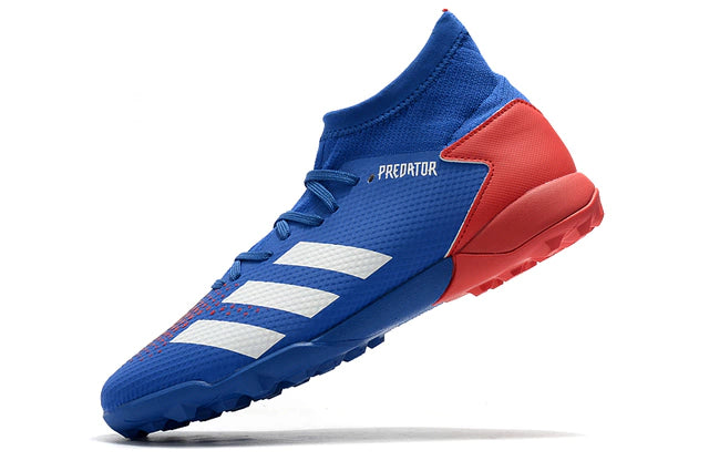 Chuteira de Society Adidas Predator 20.3 TF Society Big Blue - Manto Elegante