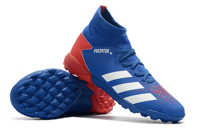 Chuteira de Society Adidas Predator 20.3 TF Society Big Blue - Manto Elegante