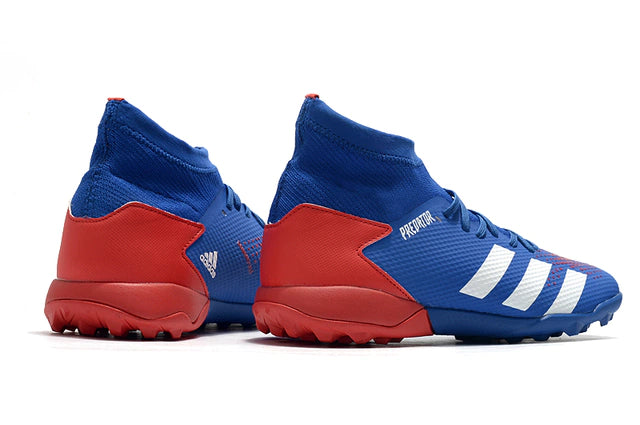 Chuteira de Society Adidas Predator 20.3 TF Society Big Blue - Manto Elegante