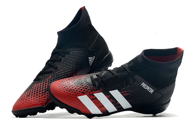Chuteira de Society Adidas Predator 20.3 TF Society Red Night - Manto Elegante
