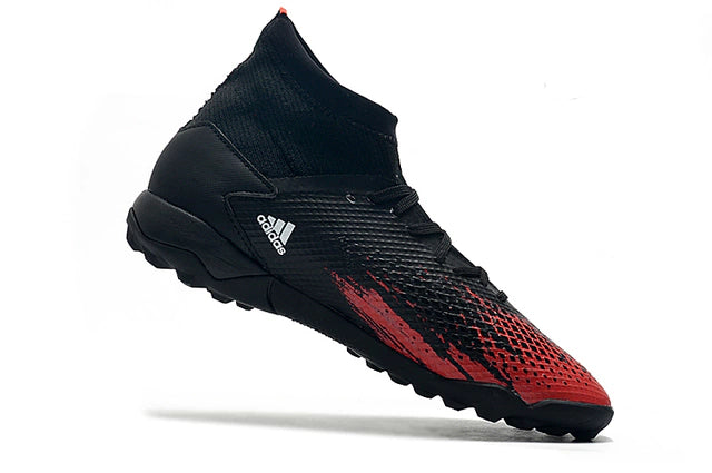 Chuteira de Society Adidas Predator 20.3 TF Society Red Night - Manto Elegante