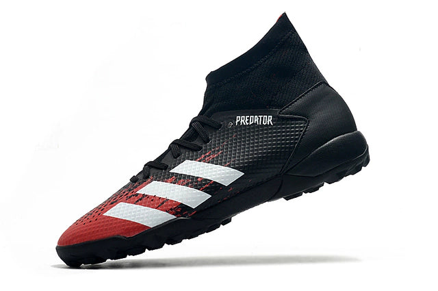 Chuteira de Society Adidas Predator 20.3 TF Society Red Night - Manto Elegante