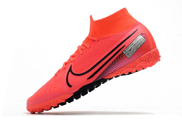 Chuteira de Society Nike Mercurial Superfly 7 Vermelho - Manto Elegante