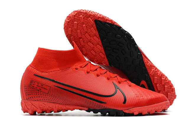 Chuteira de Society Nike Mercurial Superfly 7 Vermelho - Manto Elegante