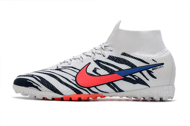 Chuteira de Society Nike Mercurial Superfly 7 White Tiger - Manto Elegante