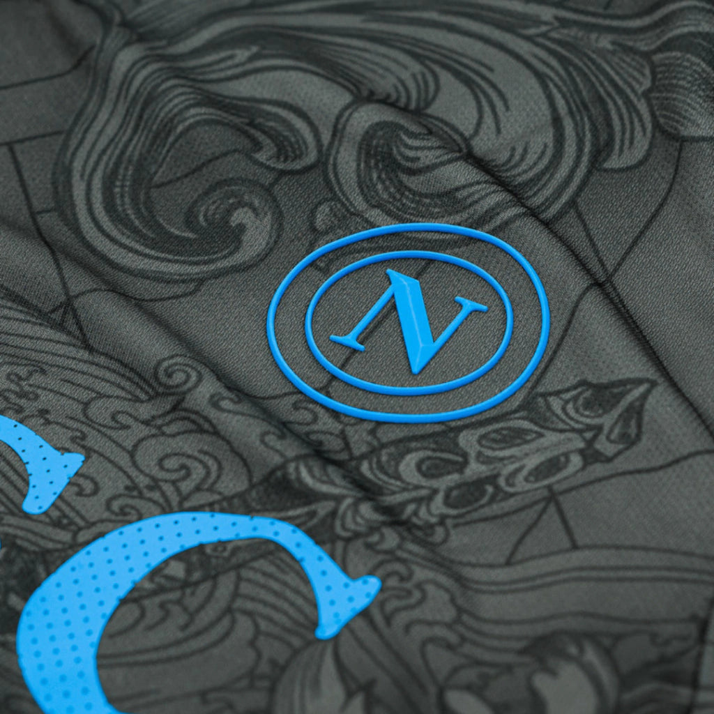 Camisa Napoli III (Third) 24/25 - Torcedor Masculina - Cinza e Azul