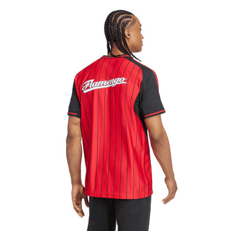 Camisa Flamengo Viagem 25/26 - Torcedor Masculina - Vermelho e Preto