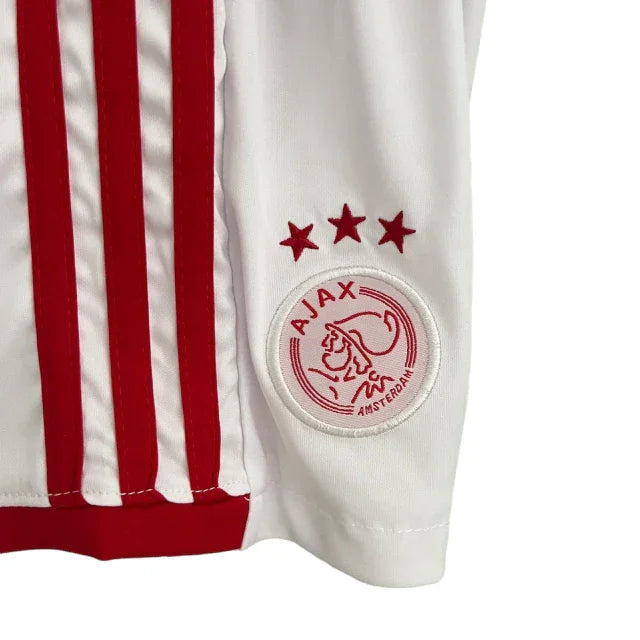 Conjunto Infantil Ajax I (Home) 23/24 - Vermelho - Manto Elegante