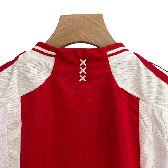 Conjunto Infantil Ajax I (Home) 23/24 - Vermelho - Manto Elegante