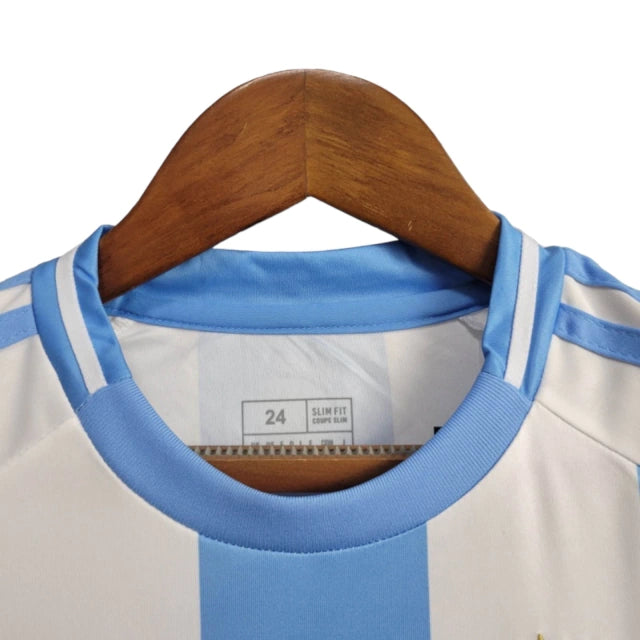 Conjunto Infantil Seleção da Argentina I (Home) 24/25 - Branco e Azul