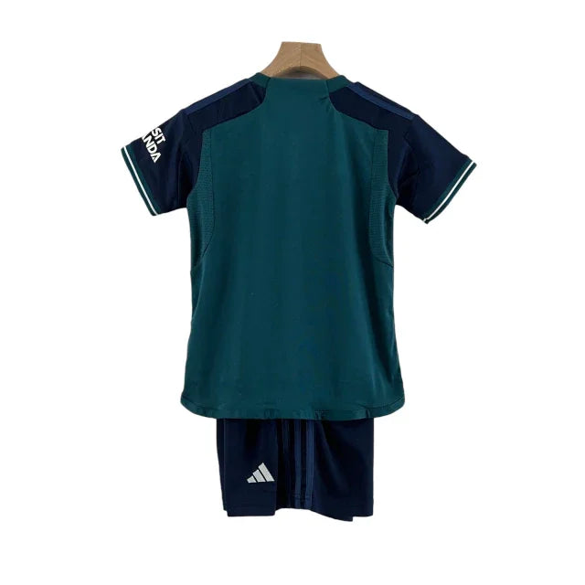 Conjunto Infantil Arsenal III (Third) 23/24 - Verde - Manto Elegante