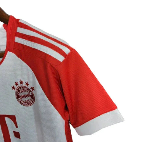 Conjunto Infantil Bayern de Munique I (Home) 23/24 - Branco - Manto Elegante