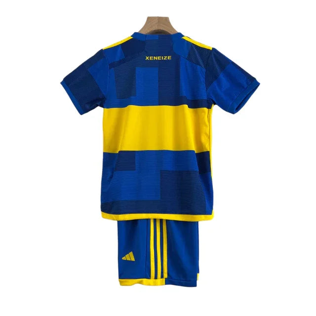 Conjunto Infantil Boca Juniors I (Home) 23/24 - Azul e Amarelo - Manto Elegante
