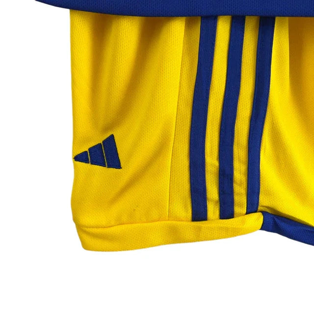 Conjunto Infantil Boca Juniors II (Away) 23/24 - Amarelo - Manto Elegante