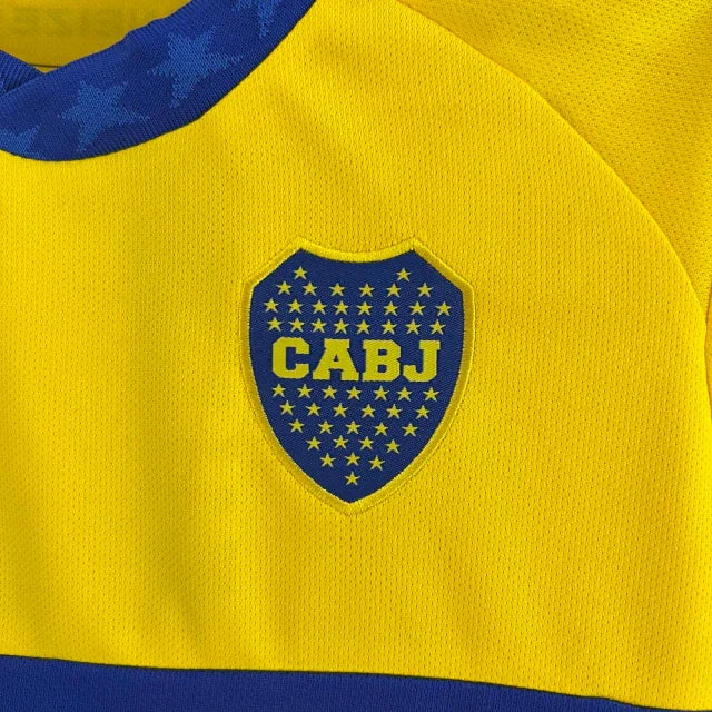 Conjunto Infantil Boca Juniors II (Away) 23/24 - Amarelo - Manto Elegante