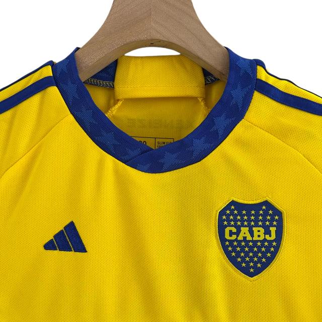 Conjunto Infantil Boca Juniors II (Away) 23/24 - Amarelo - Manto Elegante