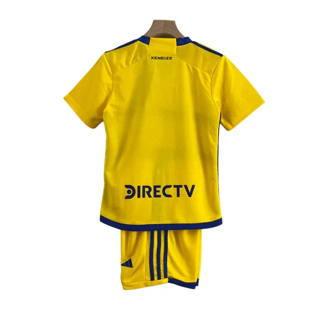 Conjunto Infantil Boca Juniors II (Away) 23/24 - Amarelo - Manto Elegante