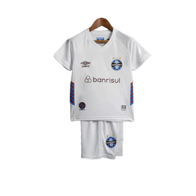 Conjunto Infantil Grêmio II 23/24 - Branco - Manto Elegante