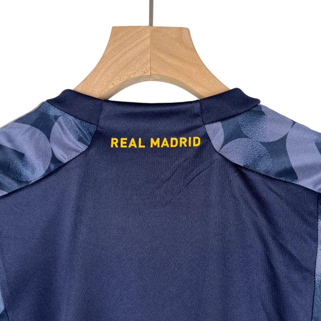 Conjunto Infantil Real Madrid II (Away) 23/24 - Cinza - Manto Elegante
