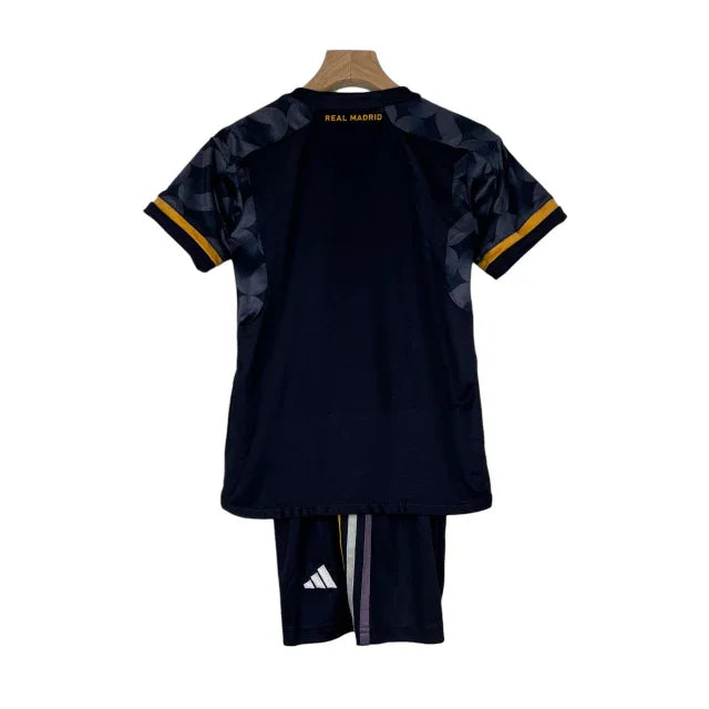 Conjunto Infantil Real Madrid II (Away) 23/24 - Cinza - Manto Elegante