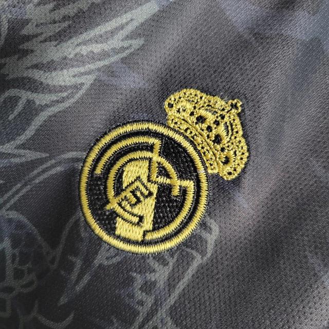 Conjunto Infantil Real Madrid Edição Especial Dragão 23/24 - Preto - Manto Elegante