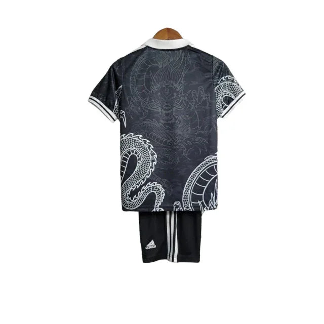 Conjunto Infantil Real Madrid Edição Especial Dragão 23/24 - Preto - Manto Elegante