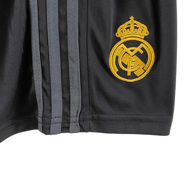 Conjunto Infantil Real Madrid III (Third) 23/24 - Preto - Manto Elegante