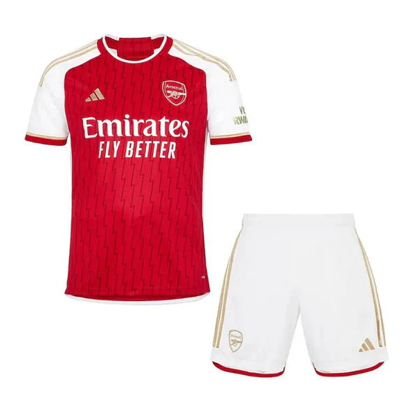 Conjunto Infantil Arsenal I (Home) 23/24 - Vermelho