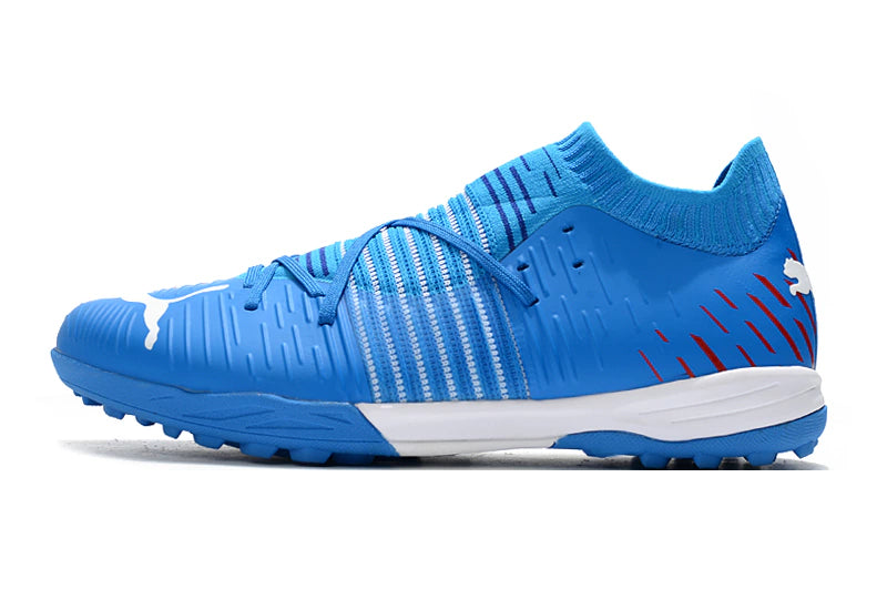 Chuteira de Society Puma Future Z 1.3 Teazer TF Azul - Manto Elegante