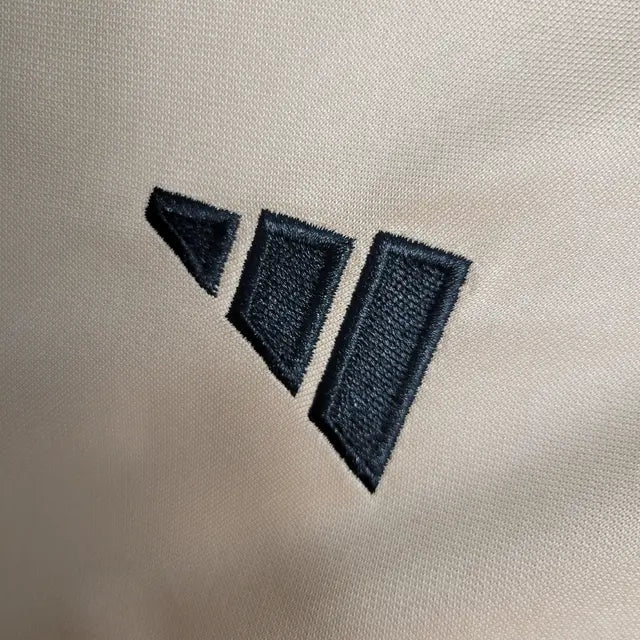 Jaqueta São Paulo 23/24 - Masculina - Bege e Vermelho - Manto Elegante