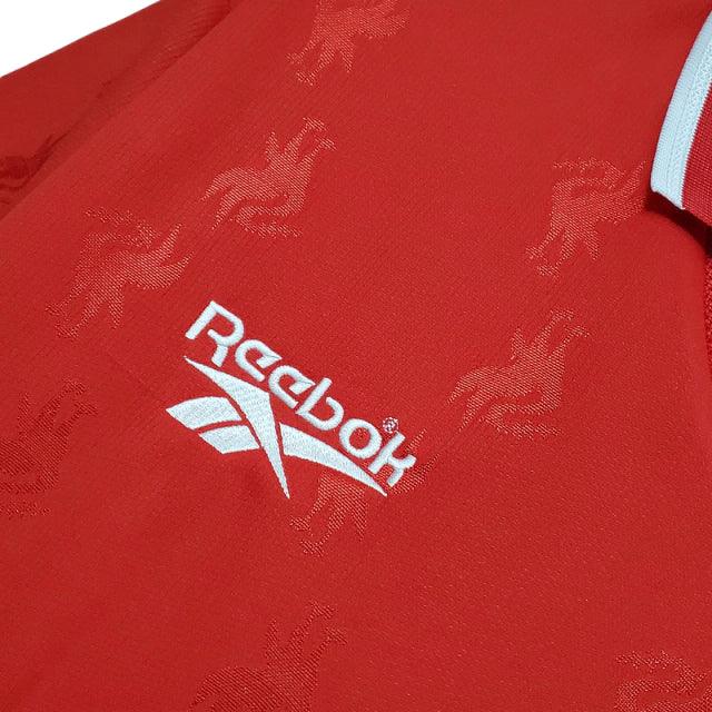 Camisa Retrô Liverpool I (Home) 1996 - Torcedor Masculina - Vermelho - Manto Elegante