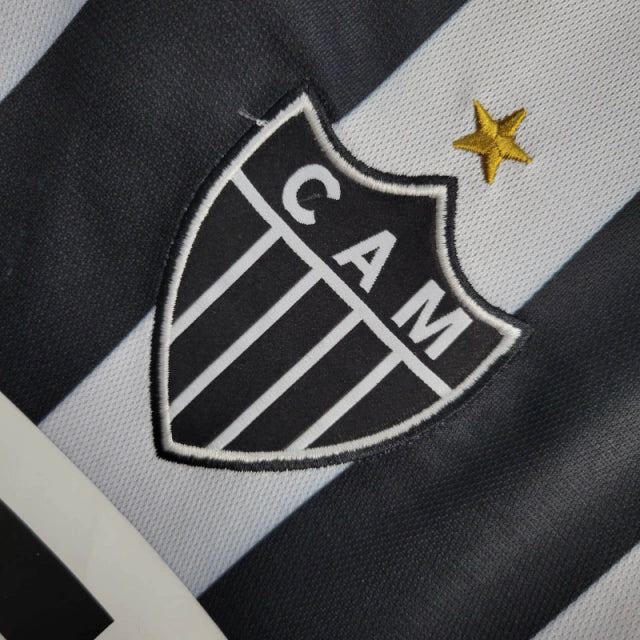 Camisa Retrô Atlético Mineiro I 2003 - Torcedor Masculina - Preto e Branco
