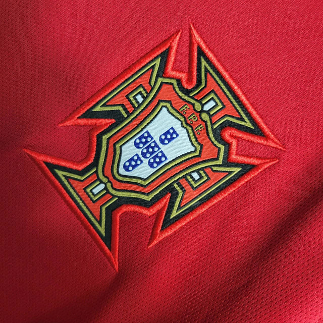 Camisa Manga Longa Retrô Portugal I (Home) 2016 - Torcedor Masculina - Vermelho