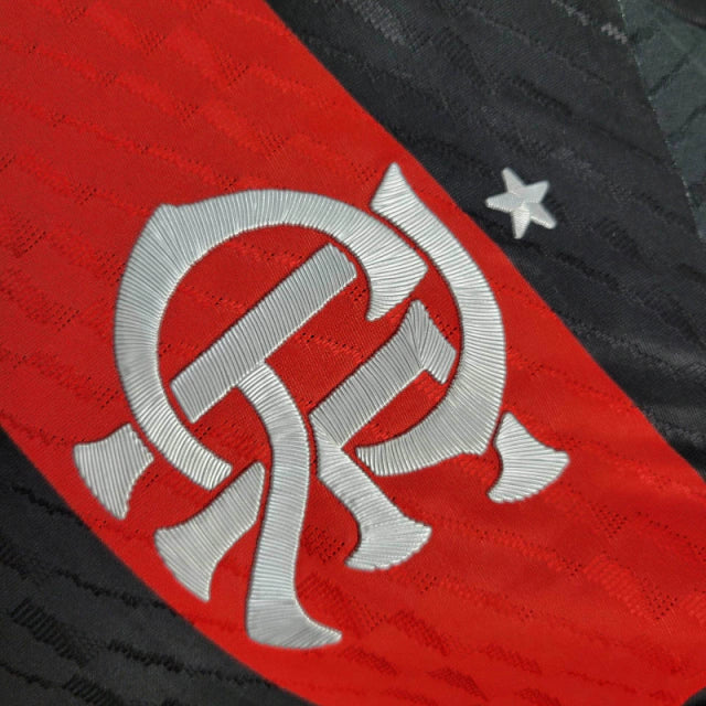 Flamengo Home Shirt 24/25 - Men's Player - Red and Black