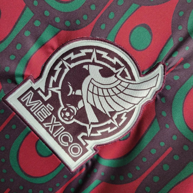 Camisa Manga Longa Seleção do México I (Home) 24/25 - Torcedor Masculina - Vermelho
