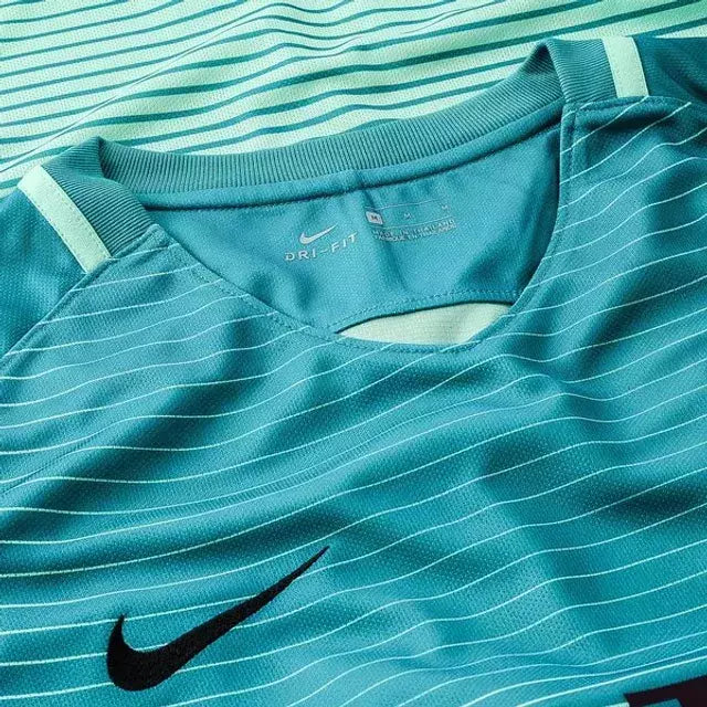 Camisa Retrô Barcelona III Neymar JR #11 2016 - Torcedor Masculina - Verde