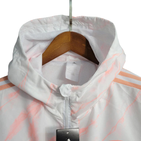 Jaqueta Corta-Vento Arsenal 23/24 - Masculina - Branco - Manto Elegante