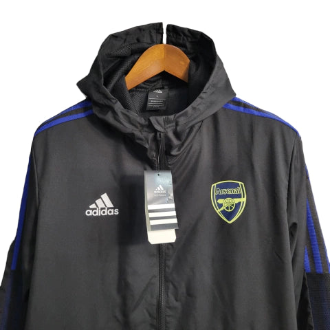 Jaqueta Corta-Vento Arsenal 23/24 - Masculina - Preto - Manto Elegante