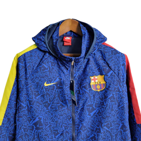 Jaqueta Corta-Vento Barcelona 23/24 - Masculina - Azul - Manto Elegante