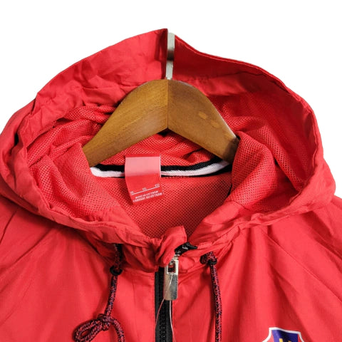 Jaqueta Corta-Vento Croácia 23/24 - Masculina - Preto e Vermelho - Manto Elegante