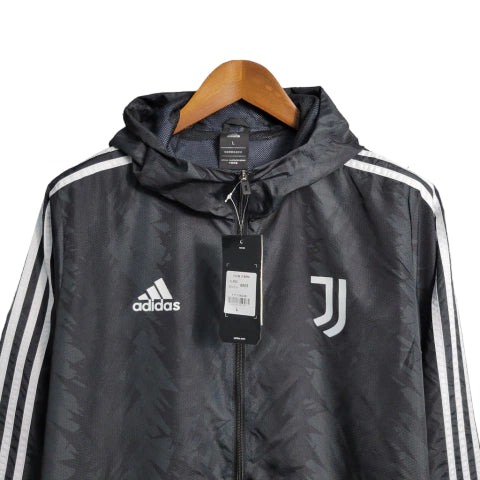 Jaqueta Corta-Vento Juventus 23/24 - Masculina - Preto - Manto Elegante