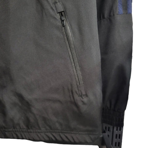 Jaqueta Corta-Vento Real Madrid 23/24 - Masculina - Preto - Manto Elegante