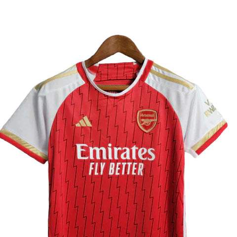 Conjunto Infantil Arsenal I (Home) 23/24 - Vermelho