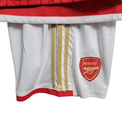 Conjunto Infantil Arsenal I (Home) 23/24 - Vermelho