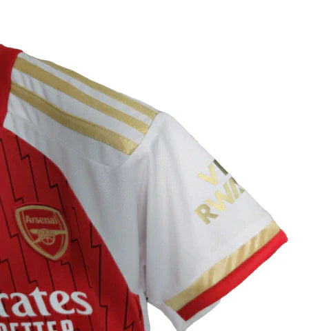 Conjunto Infantil Arsenal I (Home) 23/24 - Vermelho