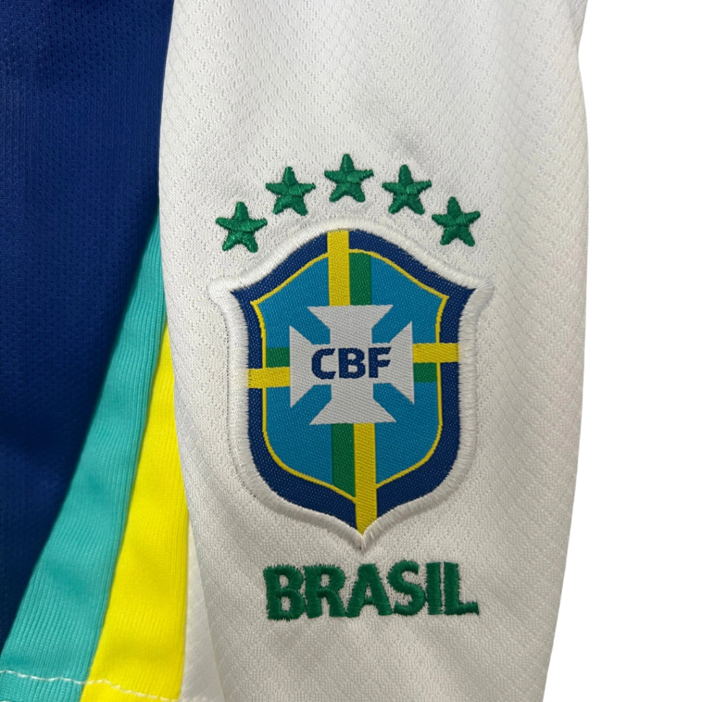 Conjunto Infantil Seleção do Brasil II (Away) 24/25 - Azul