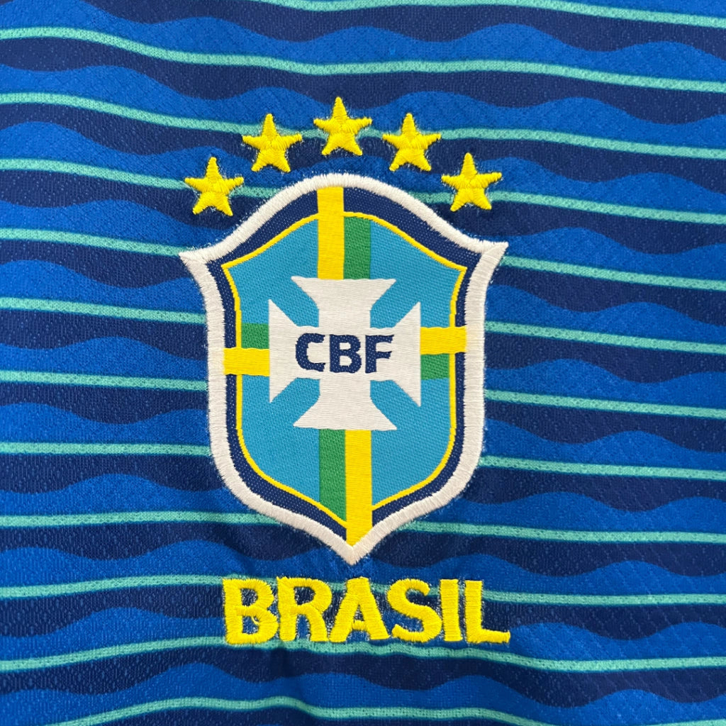 Conjunto Infantil Seleção do Brasil II (Away) 24/25 - Azul
