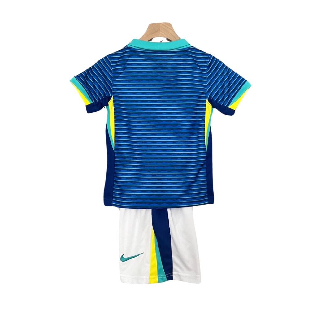 Conjunto Infantil Seleção do Brasil II (Away) 24/25 - Azul